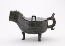 Ritual vessel (yi) with cover, Eastern Zhou dynasty, 6th century BCE. Creator: Unknown