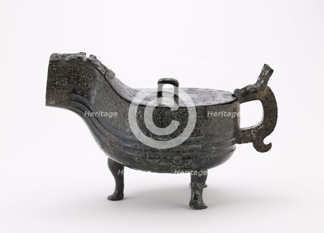Ritual vessel (yi) with cover, Eastern Zhou dynasty, 6th century BCE. Creator: Unknown.