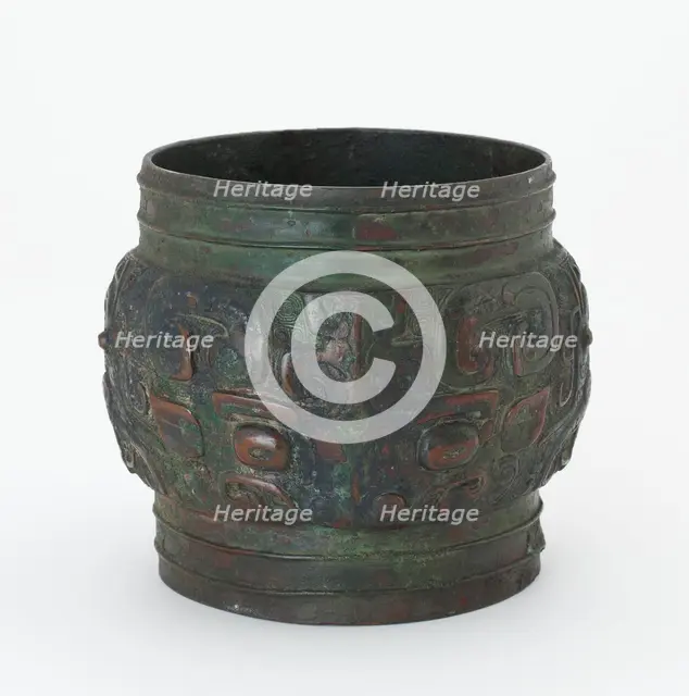 Ritual vessel (zun), fragment, Western Zhou dynasty, late 11th century BCE. Creator: Unknown.