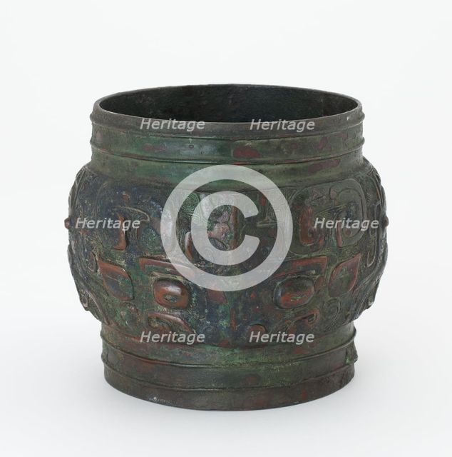 Ritual vessel (zun), fragment, Western Zhou dynasty, late 11th century BCE. Creator: Unknown.