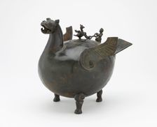 Ritual vessel (huo) in the form of a bird, Eastern Zhou or Western Han dynasty, 3rd century BCE. Creator: Unknown