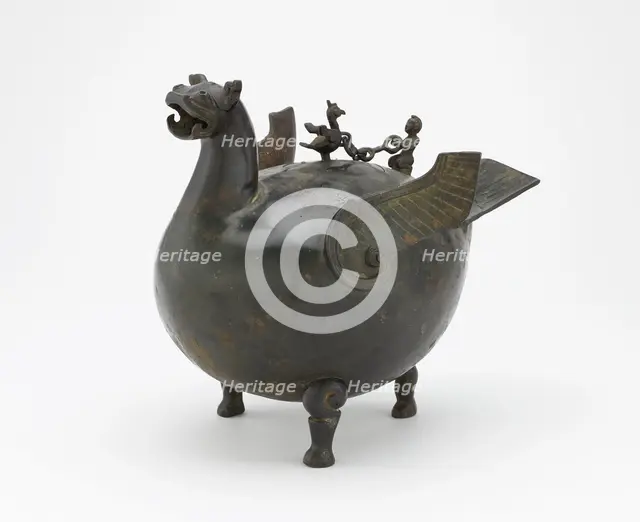 Ritual vessel (huo) in the form of a bird, Eastern Zhou or Western Han dynasty, 3rd century BCE. Creator: Unknown.