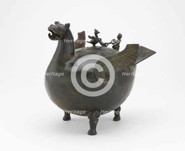 Ritual vessel (huo) in the form of a bird, Eastern Zhou or Western Han dynasty, 3rd century BCE. Creator: Unknown.
