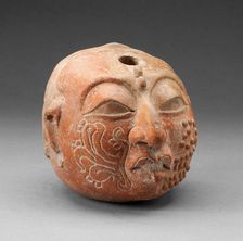 Ritual Vessel in the Form of a Head, A.D. 600/900. Creator: Unknown