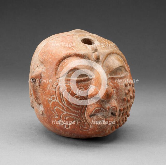 Ritual Vessel in the Form of a Head, A.D. 600/900. Creator: Unknown.