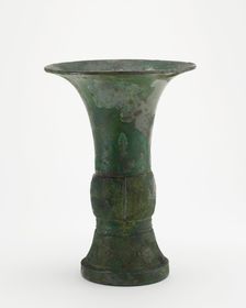 Ritual wine cup (gu), Late Shang dynasty, ca. 1200-1100 BCE. Creator: Unknown