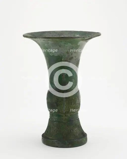 Ritual wine cup (gu), Late Shang dynasty, ca. 1200-1100 BCE. Creator: Unknown.