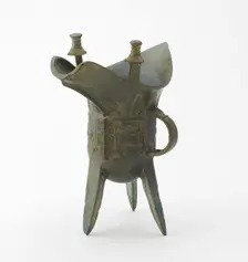 Ritual wine warmer with taotie, Late Shang dynasty, ca. early 11th century BCE. Creator: Unknown