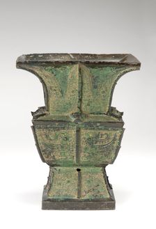 Ritual wine vessel (fangtsun), Western Zhou dynasty, late 11th-early 10th century BCE. Creator: Unknown