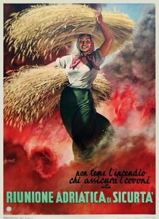 Riunione Adriaticdi Sicurtà, 1951. Creator: Boccasile, Gino (1901-1952)