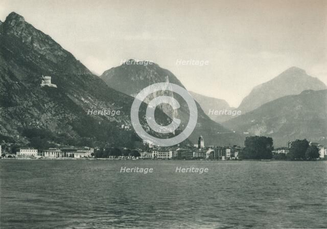 Riva del Garda from Lake Garda, Italy, 1927. Artist: Eugen Poppel.