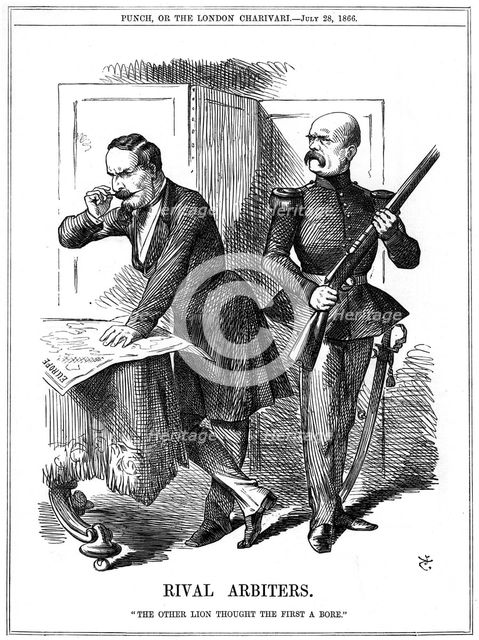 'Rival Arbiters', 1866. Artist: John Tenniel