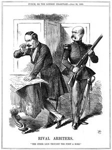 Rival Arbiters 1866. Artist: John Tenniel