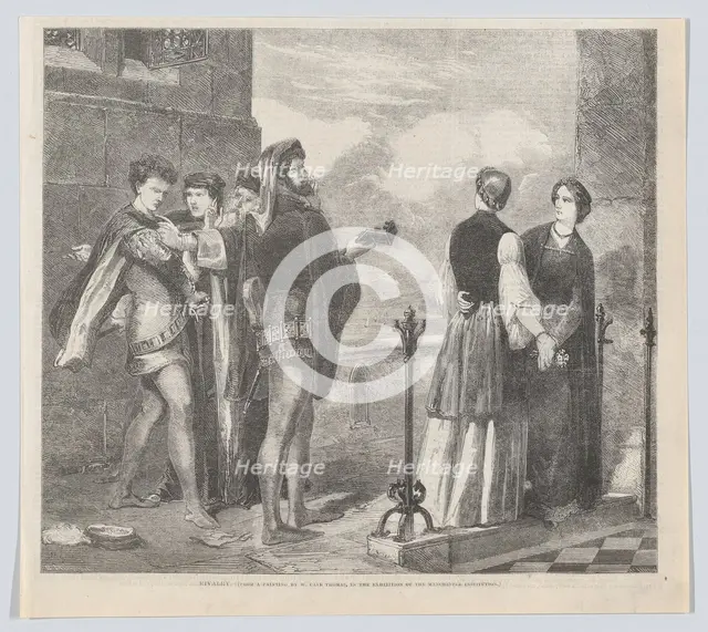Rivalry, from "Illustrated Times", September 12, 1857. Creator: Henry Duff Linton.