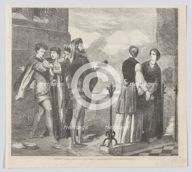 Rivalry, from "Illustrated Times", September 12, 1857. Creator: Henry Duff Linton.