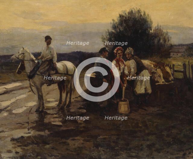 Rivals. Artist: Pimonenko, Nikolai Kornilovich (1862-1912)