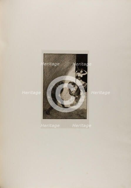 Rivals, plate seven from A Life, 1884. Creator: Max Klinger.