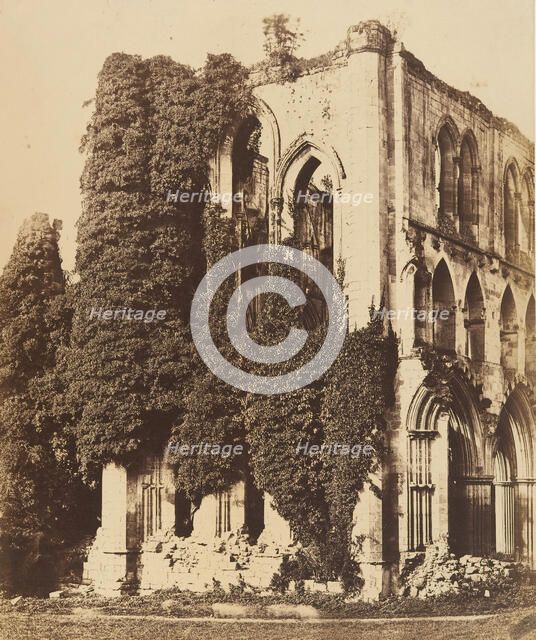 Rivaulx Abbey. General View from the South, 1850s. Creators: Joseph Cundall, Philip Henry Delamotte.