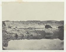 Rive Septentrionale du Nil (Village d'Abou-Koli), Vue Prise au Nord de Philoe; Nubie, 1849/51. Creator: Maxime du Camp