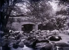 River and bridge near Plymouth in Devon, 1920. Creator: Unknown
