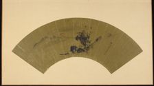 River and red sun, Edo period, early 19th century. Creator: Kano Isen'in