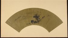 River and red sun, Edo period, early 19th century. Creator: Kano Isen'in