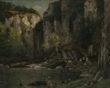 River and Rocks, 1873-77. Creator: Gustave Courbet