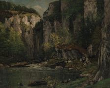 River and Rocks, 1873-77. Creator: Gustave Courbet