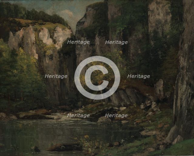 River and Rocks, 1873-77. Creator: Gustave Courbet.