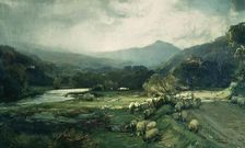 River and Road, Strathdon, 1898. Creator: David Farquharson