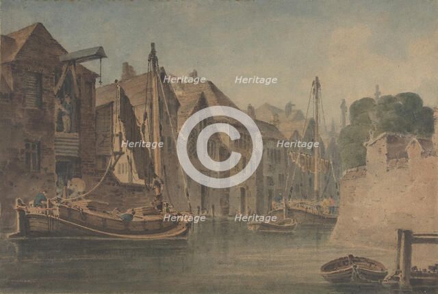 River at Norwich, early 19th century. Creator: Anon.