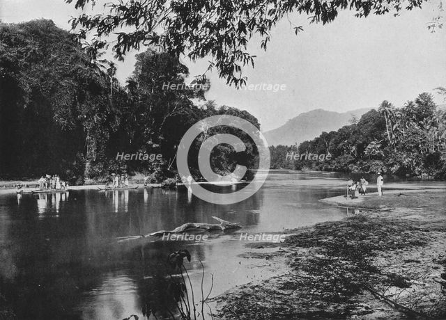 'River at Ratnapura', c1890, (1910). Artist: Alfred William Amandus Plate.