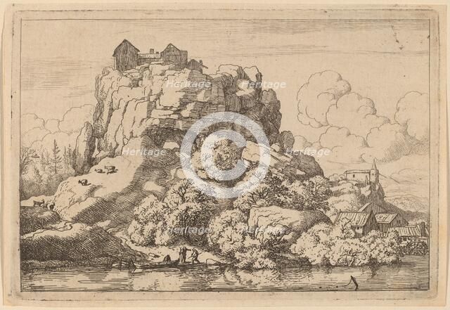 River at the Foot of a High Rock, probably c. 1645/1656. Creator: Allart van Everdingen.