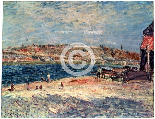 'River Banks at Saint-Mammès', 1884.  Artist: Alfred Sisley
