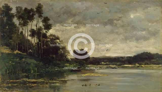 River Bank, 1866. Creator: Charles Francois Daubigny.