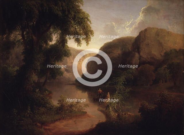 River between Rocks, 1808-1856. Creator: Thomas Doughty.