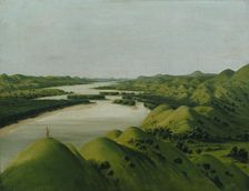 River Bluffs, 1320 Miles above St. Louis, 1832. Creator: George Catlin