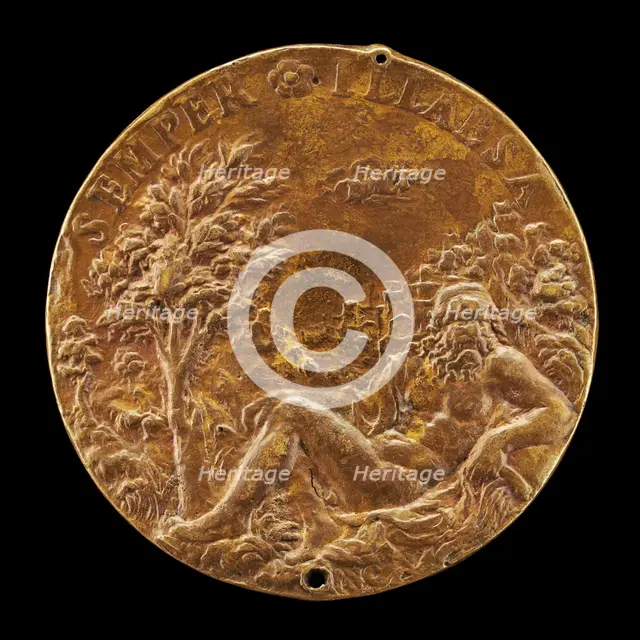 River-god Mincio [reverse], c. 1550. Creator: Unknown.
