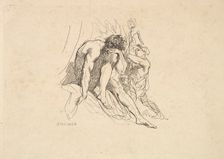River God with Child, 1784-88. Creator: Thomas Rowlandson