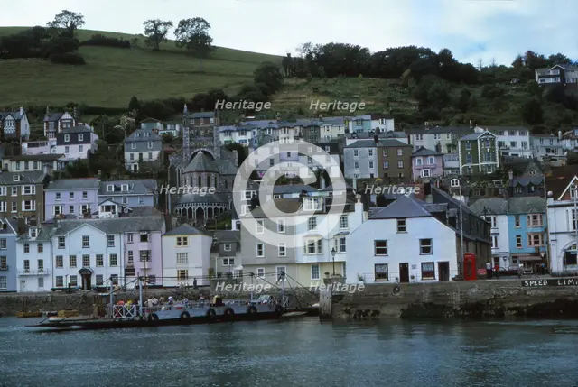 River Dart and ferry, Dartsmouth, Devon, 20th century. Artist: CM Dixon.