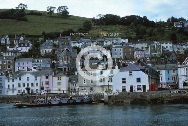 River Dart and ferry, Dartsmouth, Devon, 20th century. Artist: CM Dixon.