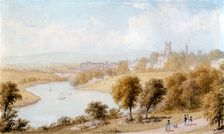 River Dee and St John's Church 19th century. Artist: William Westall
