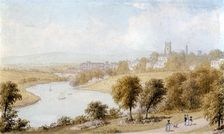 River Dee and St John's Church 19th century. Artist: William Westall