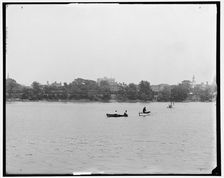 River front from West Springfield, Springfield, Mass., between 1900 and 1910. Creator: Unknown