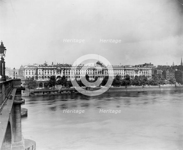River front of Somerset House, London. Artist: Unknown