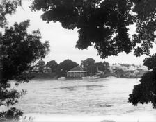 River in flood, (Brisbane?), c1900s. Creator: Robert Augustus Henry L'Estrange