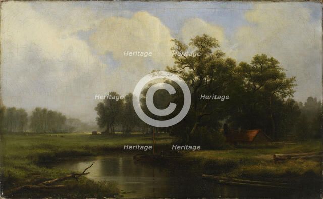 River in France, 1872. Creator: Charles Francois Daubigny.