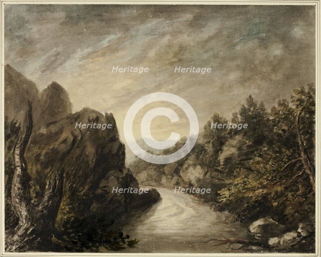 River in Rocky Valley, 1800-1899. Creator: Unknown.