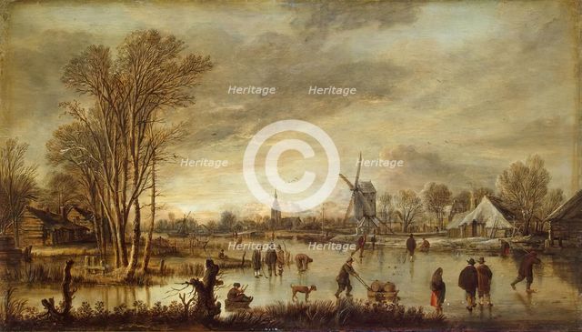 River in Winter, 1645. Creator: Aert van der Neer.