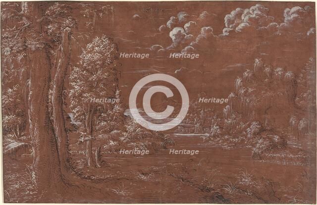 River Landscape, 1544. Creator: Unknown.